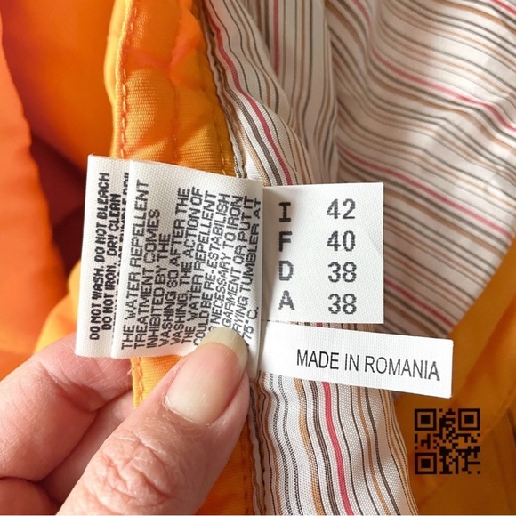 HELL Is For Heroes Italy Sunflower Yellow Pullover Fur Trim Hood Ski Jacket S/6 - Picture 4 of 10